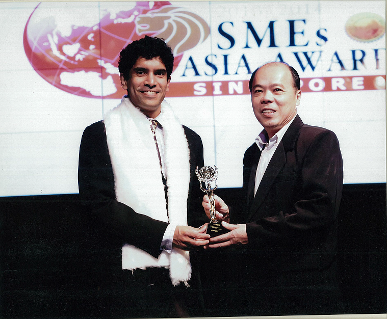 TLH awarded with the Singapore SME Asia Award in 2013